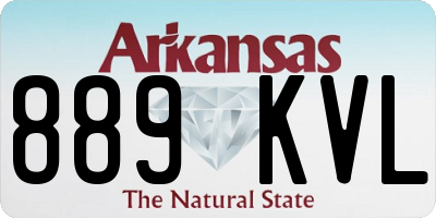 AR license plate 889KVL