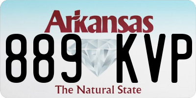 AR license plate 889KVP