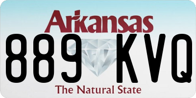 AR license plate 889KVQ