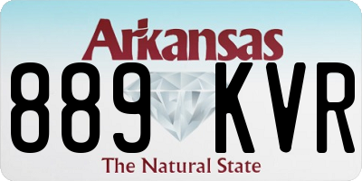 AR license plate 889KVR
