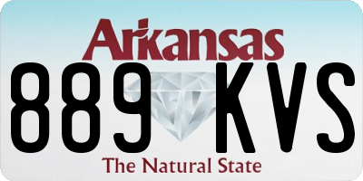 AR license plate 889KVS