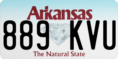 AR license plate 889KVU
