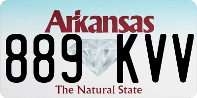 AR license plate 889KVV