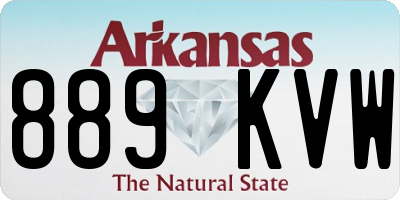 AR license plate 889KVW