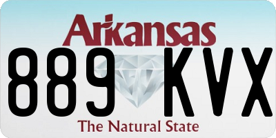 AR license plate 889KVX