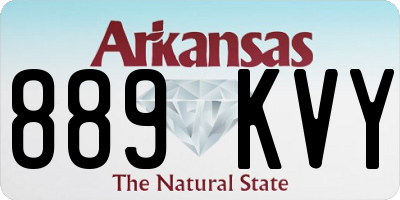 AR license plate 889KVY
