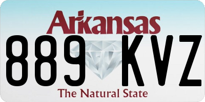 AR license plate 889KVZ