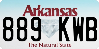 AR license plate 889KWB