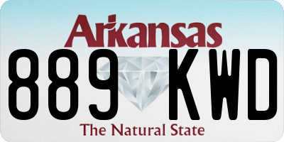 AR license plate 889KWD