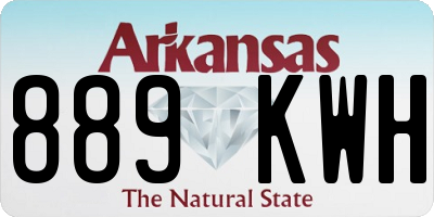 AR license plate 889KWH