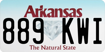 AR license plate 889KWI