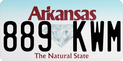 AR license plate 889KWM