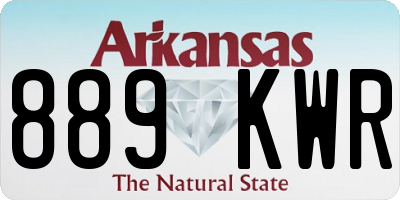 AR license plate 889KWR