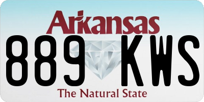 AR license plate 889KWS