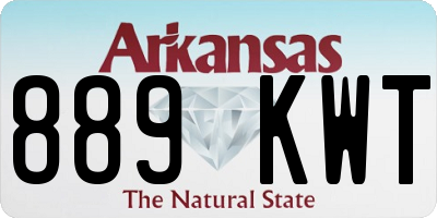 AR license plate 889KWT