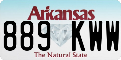 AR license plate 889KWW