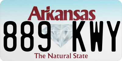AR license plate 889KWY