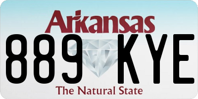 AR license plate 889KYE