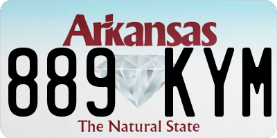 AR license plate 889KYM