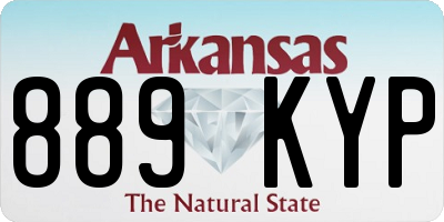 AR license plate 889KYP