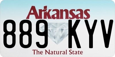 AR license plate 889KYV