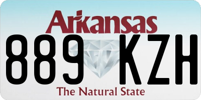AR license plate 889KZH