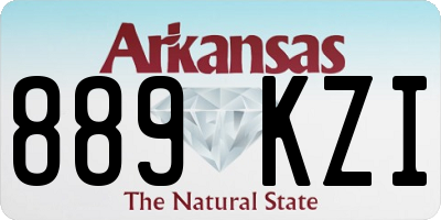 AR license plate 889KZI