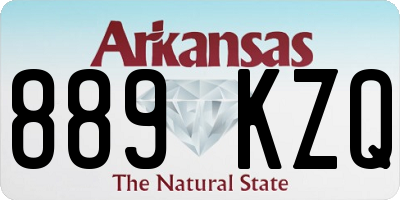 AR license plate 889KZQ