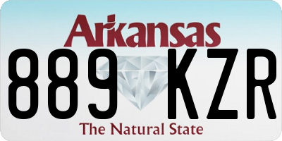 AR license plate 889KZR