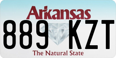 AR license plate 889KZT