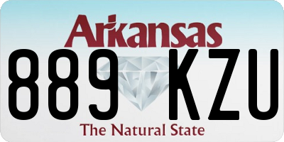AR license plate 889KZU