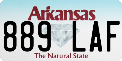 AR license plate 889LAF
