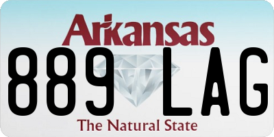 AR license plate 889LAG