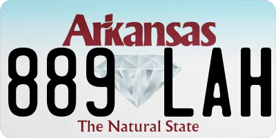 AR license plate 889LAH