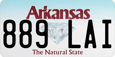 AR license plate 889LAI