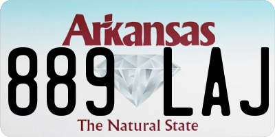 AR license plate 889LAJ