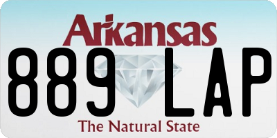 AR license plate 889LAP