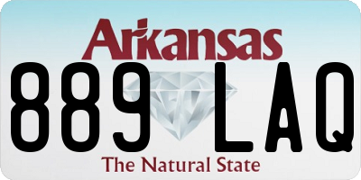 AR license plate 889LAQ