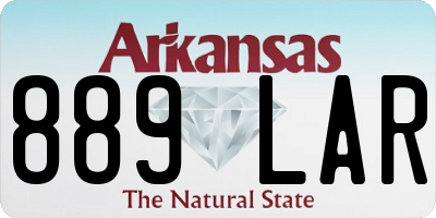 AR license plate 889LAR