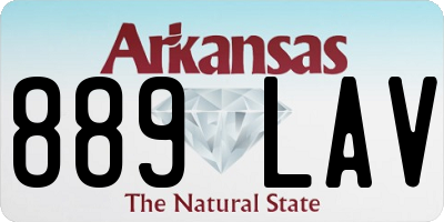 AR license plate 889LAV