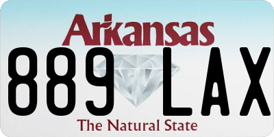 AR license plate 889LAX