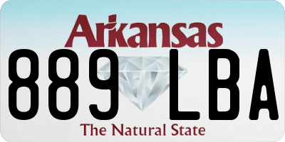 AR license plate 889LBA