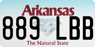 AR license plate 889LBB