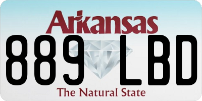 AR license plate 889LBD