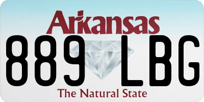 AR license plate 889LBG
