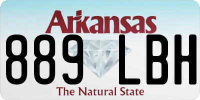 AR license plate 889LBH