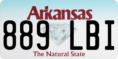 AR license plate 889LBI