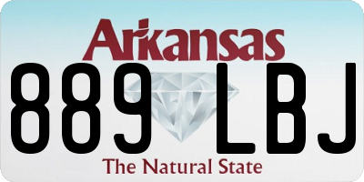 AR license plate 889LBJ