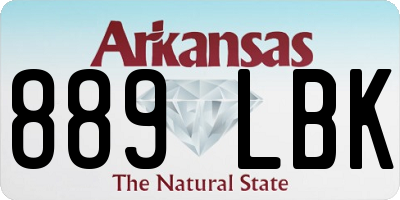 AR license plate 889LBK