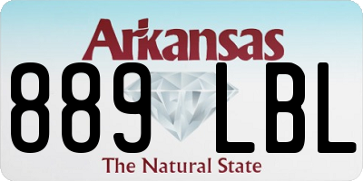 AR license plate 889LBL